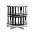 Binder Carousel Shelving w/ Floor Base - Two Tier