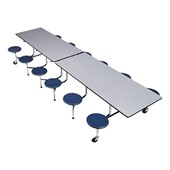 The Executive Mobile Dark Navy Stool Cafeteria Table