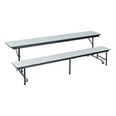 AdapTable Mobile Convertible Bench Cafeteria Table