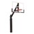 Fixed-Height Playground Basketball System w/ Glass Backboard (Backboard padding & pole padding sold separately)