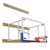 Side-Fold Wall-Mount Rectangle Glass Basketball System