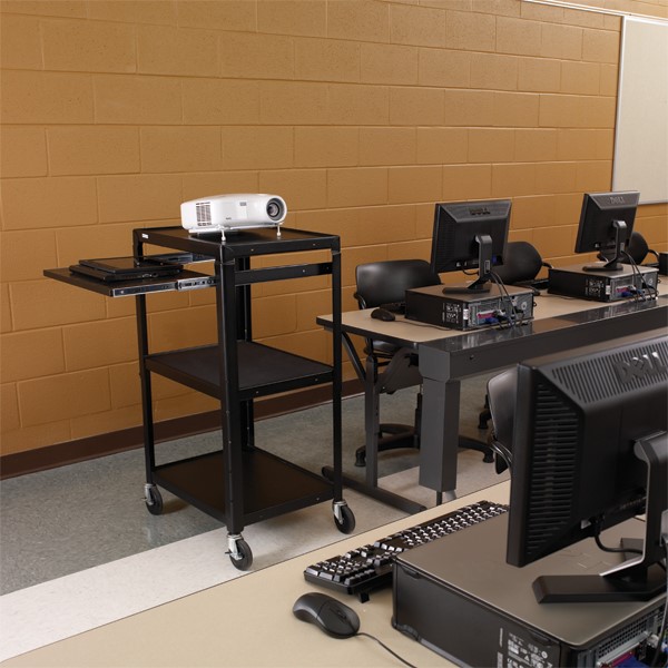 Adjustable Steel AV Notebook Cart