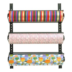 Three High Paper Dispenser/Cutter Wall Rack