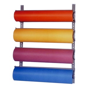 Four High Paper Dispenser/Cutter Wall Rack
