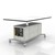 Limber Sit-to-Stand Workstation w/ Tiltable Dry Erase Top & Pegboard Panel