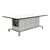Limber Sit-to-Stand Workstation w/ Tiltable Dry Erase Top & Pegboard Panel