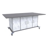 Limber Sit-to-Stand Workstation w/ Tiltable Powder-Coated Top