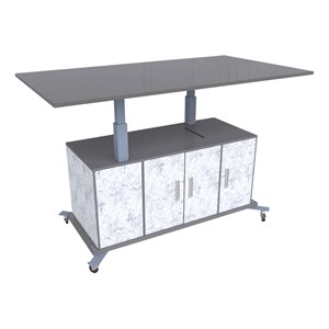 Limber Sit-to-Stand Workstation w/ Tiltable Powder-Coated Top