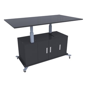 Limber Sit-to-Stand Workstation w/ Tiltable Powder-Coated Top