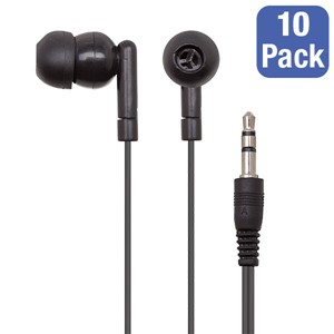 Pack of 10 Economy Earbud Headphones