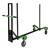 Slant-Stacking Adjustable Folding Table Truck