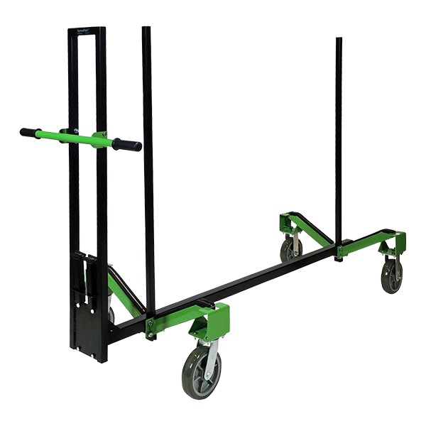 Slant-Stacking Adjustable Folding Table Truck