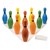 Multi-Color Bowling Pin Set - Plastic