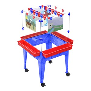 Four-Station Space Saver Easel