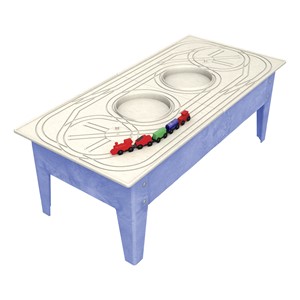 Indoor/Outdoor Train Activity Table  with Red Train (18" H)
