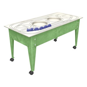 Indoor/Outdoor Train Activity Table w/ Blue Streak Train (24" H)