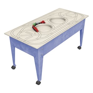 Indoor/Outdoor Train Activity Table w/ Red Train (24" H)