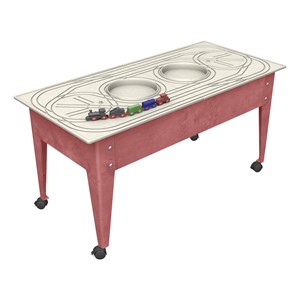 Indoor/Outdoor Train Activity Table with Wabash Freight Train (24" H)