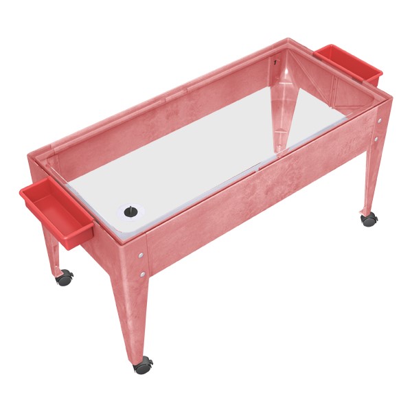 Sand & Water Activity Center w/ Clear Liner & Four Casters