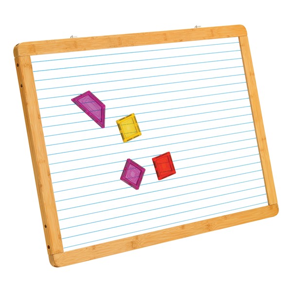 Bamboo Double-Sided Magnetic Lined Dry-Erase Board