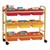 Bamboo Book Browser Cart w/ Nine Tubs