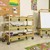 Bamboo Book Browser Cart w/ Nine Tubs