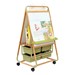 Double-Sided Bamboo Teaching Easel w/ Tubs & Lids