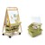 Double-Sided Bamboo Teaching Easel w/ Tubs & Lids