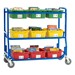 Library on Wheels w/ Nine Large Tubs