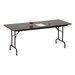 Melamine Top Folding Table - Fixed Height (36" W x 72" L)