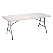 Center-Folding Blow-Molded Plastic Folding Table