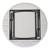 CP Series Round Blow-Molded Plastic Folding Table (60" Diameter)<br>Legs folded for storage