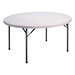 CP Series Round Blow-Molded Plastic Folding Table (60" Diameter)