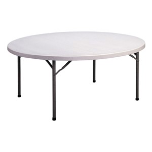 CP Series Round Blow-Molded Plastic Folding Table (71" Diameter)
