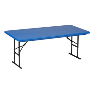 Preschool Colorful Plastic Folding Table - Blue