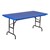 Colorful Blow-Molded Plastic Folding Table - Adjustable Height (24" W x 48" L)