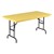 Colorful Blow-Molded Plastic Folding Table - Adjustable Height (24" W x 48" L)