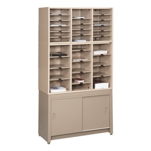 Mail Master Literature Sorting Rack w/ Storage