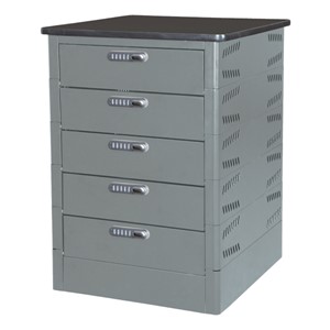 TekStak Laptop Storage Cabinet w/ Electronic Lock - Stores 5 laptops