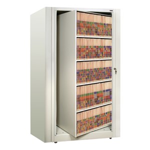 EZ2 Rotary Action File Cabinet - Starter Unit w/ Five Shelves