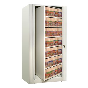 EZ2 Rotary Action File Cabinet - Starter Unit w/ Seven Shelves