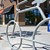 Bike Bike Rack - shown in galvanized steel