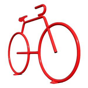 Bike Bike Rack - shown in red