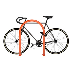 Hoop Bike Rack - shown in orange