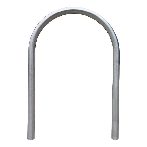 Hoop Bike Rack - shown in galvanized steel