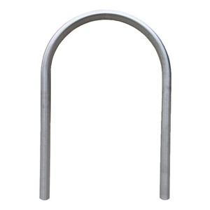 Hoop Bike Rack - shown in galvanized steel