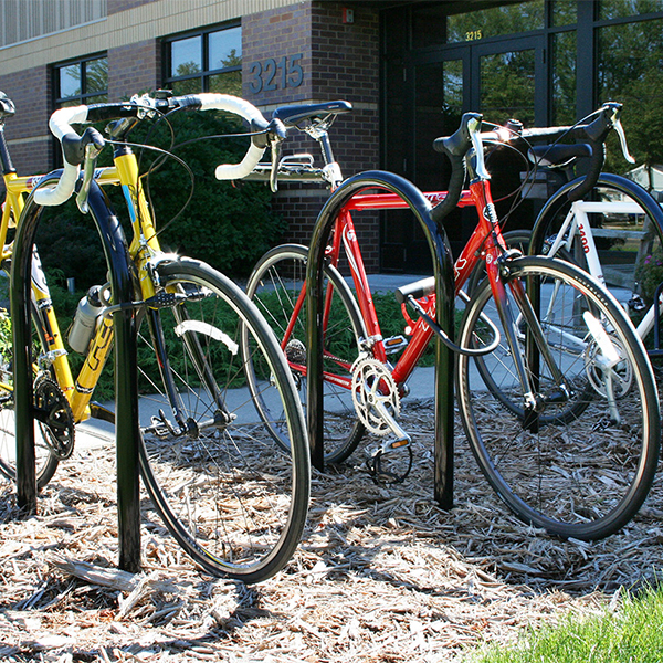Hoop Bike Rack - shown in black