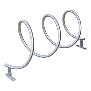 Helix Bike Rack - shown in stainless steel