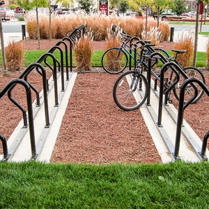 Swerve Bike Rack - shown in black