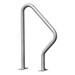 Swerve Bike Rack - shown in galvanized steel